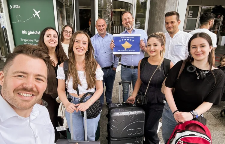 Empfang unserer Pflegefachkräfte aus dem Kosovo in Stuttgart